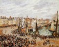 dem Fischmarkt dieppe grau Wetter Morgen 1902 Camille Pissarro